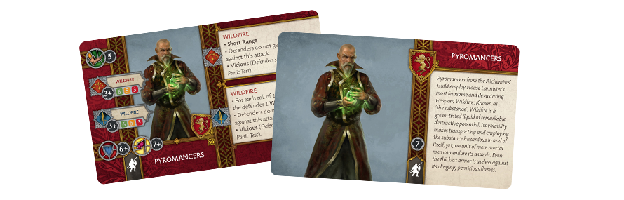 A Song of Ice and Fire : Tabletop Miniatures Game - Pyromancers